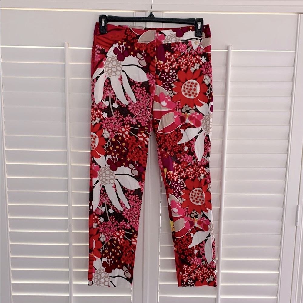 Trina Turk Floral Moss 2 Crop Pant - Picture 8 of 15